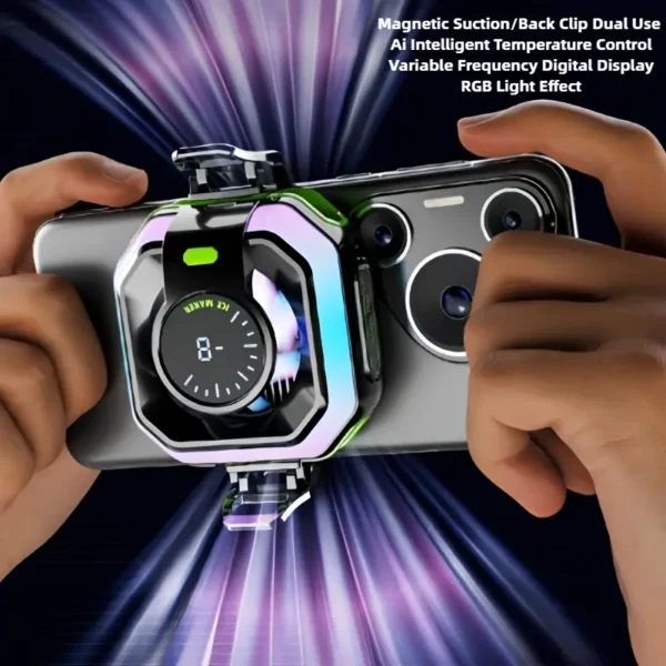 Ice Black AI Magnetic Dual Fan Radiator