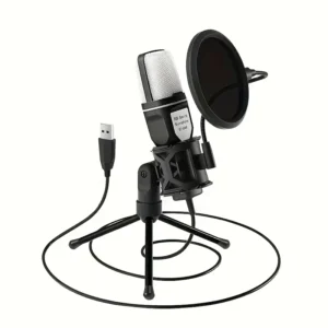 USB Game Microphone with RGB Lighting