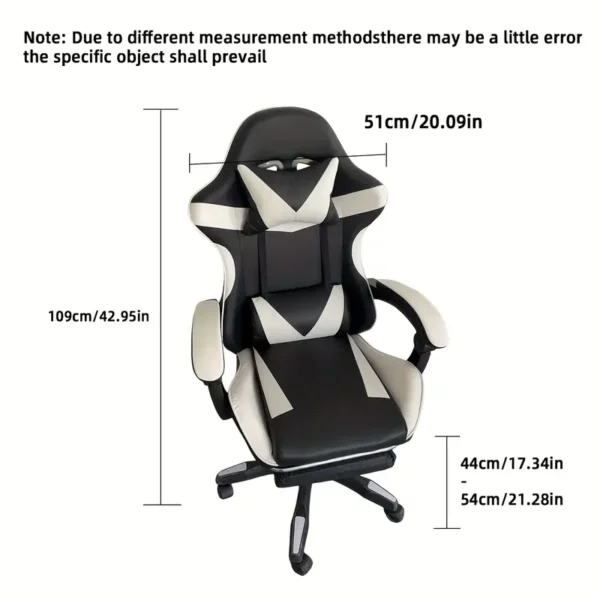 Ergonomic Gaming Chair with Adjustable Support